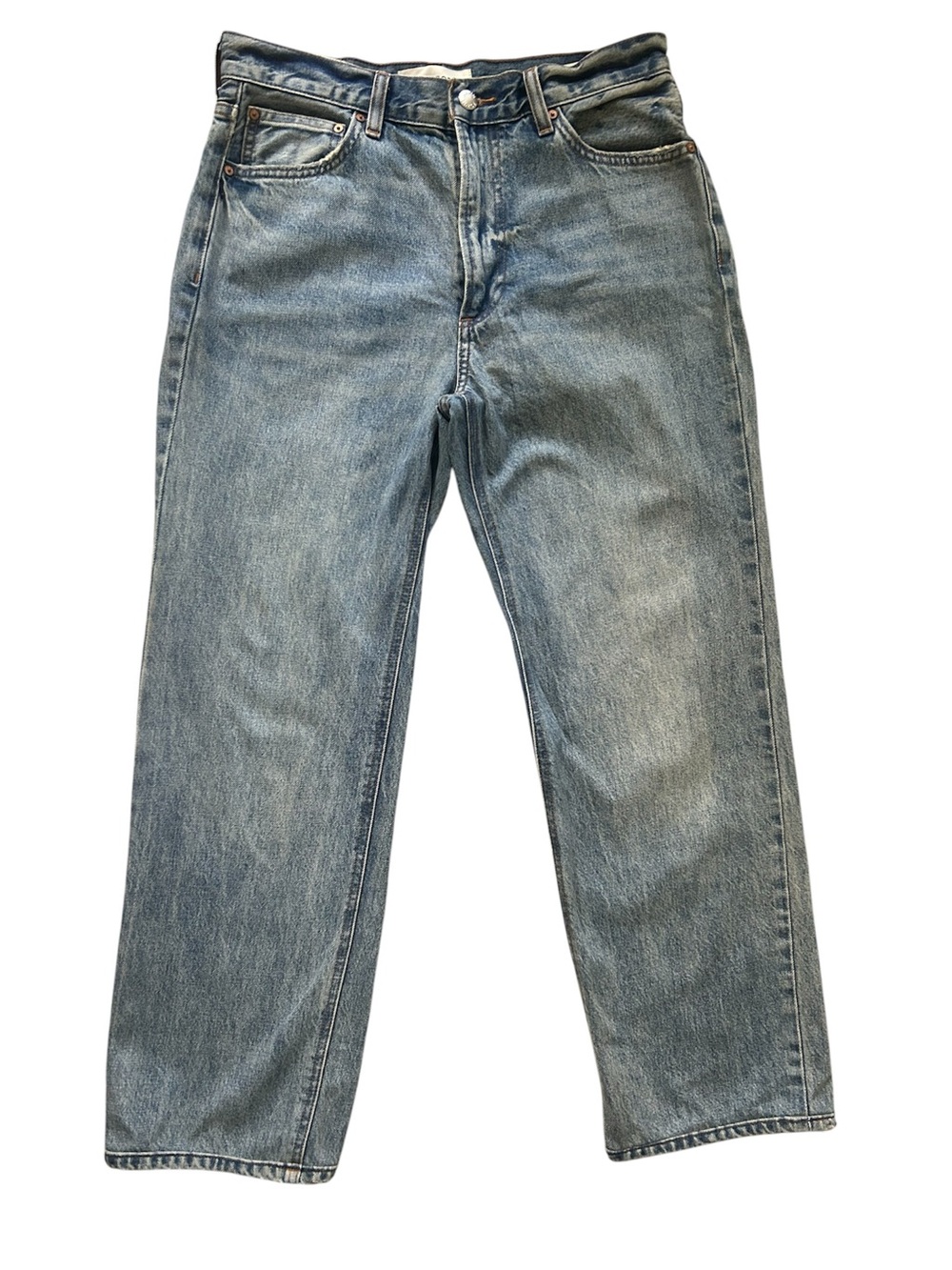 Denim Forum Aritzia ’90s Classic Mid-Rise Straight Jeans Cropped / Ankle Version